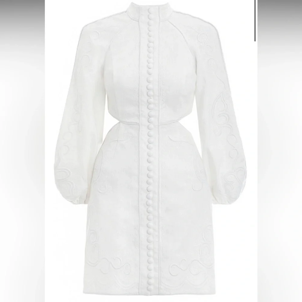 Zimmermann Bonita Corded Linen Dress - Picture 2 of 8